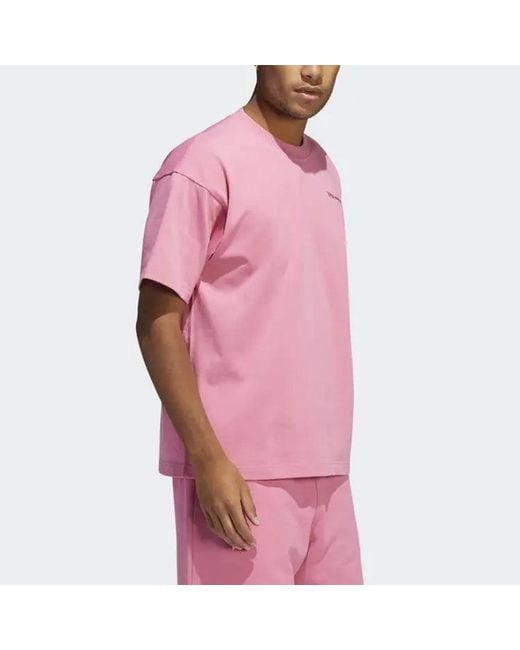 Adidas Pink X Pharrell Basic Sports T-Shirt