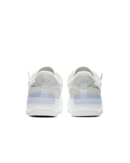 Nike White (Wmns) Air Force 1 Shadow Se 'Pure Platinum'