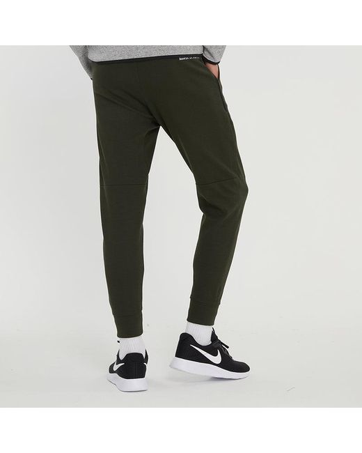 Nike Green Ss22 Logo Alphabet Printing Knit Bundle Feet Sports Pants/Trousers/Joggers Autumn for men