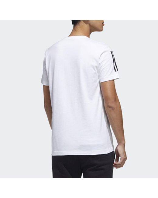 Adidas White Neo M Gk Tee1 Casual 2020 Round Neck for men