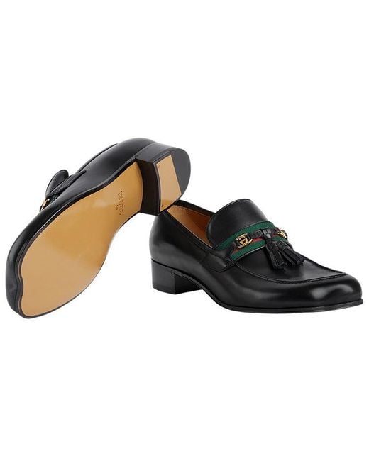 Gucci Black Tassel Loafers for men
