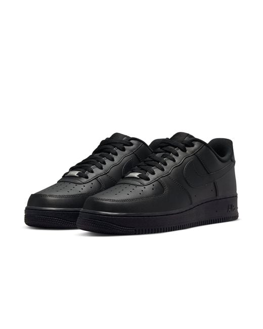 Nike Black Air Force 1 Low '07 'Triple' for men