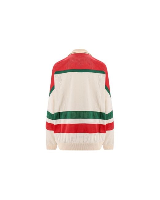 Gucci Red Interlock Gg Track Jacket for men