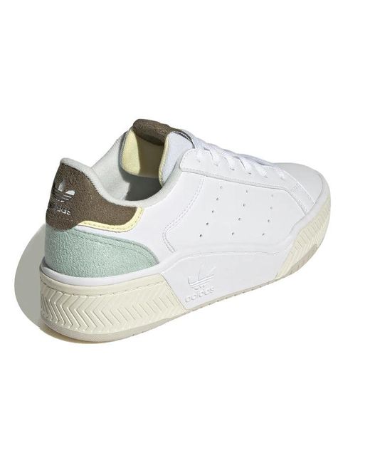 Adidas White (Wmns) Originals Court Tourino Bold Mint'