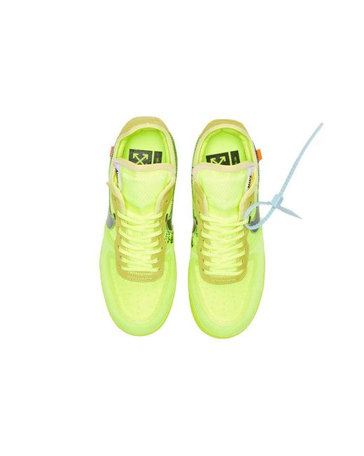 Nike Yellow The 10: Air Force 1 Low 'off-white Volt' Shoes for men