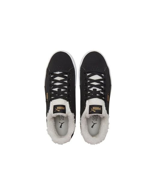 PUMA Black (Wmns) Jada Teddy Ws Fleece Lined Skateboarding Shoes