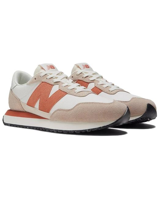 New Balance White 237V1 'Mindful Calm Taupe' for men