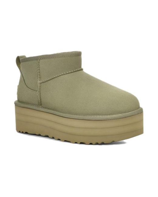 Ugg Green (Wmns) Classic Ultra Mini Platform Boot 'Shaded Clover'