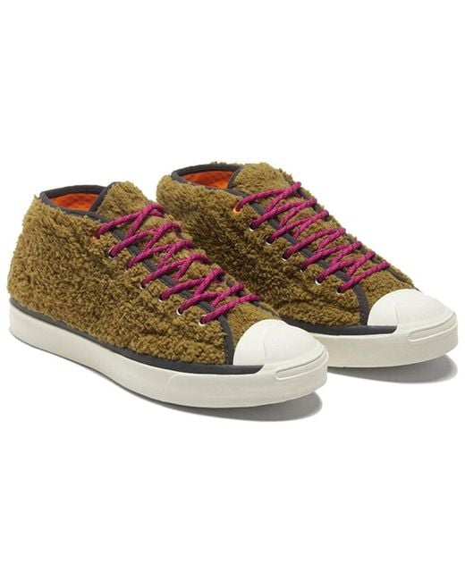 Converse Brown Jack Purcell Mid 'Retro Sherpa for men