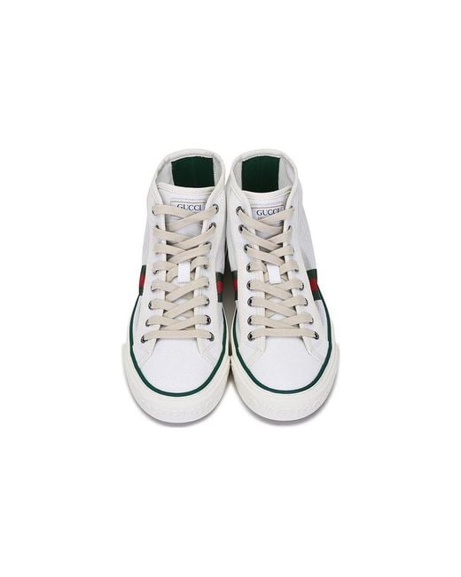 Gucci White (Wmns) Tennis 1977 High Top Sneakers 'Mesh'