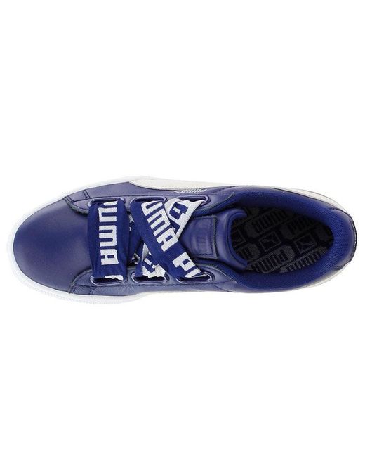 PUMA Blue (Wmns) Basket Heart De Depths'
