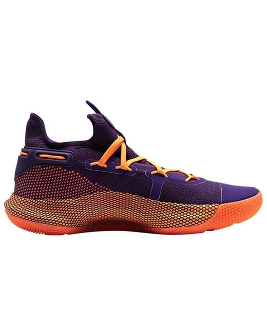 Under Armour Blue Curry 6 'Deep Orchid' for men