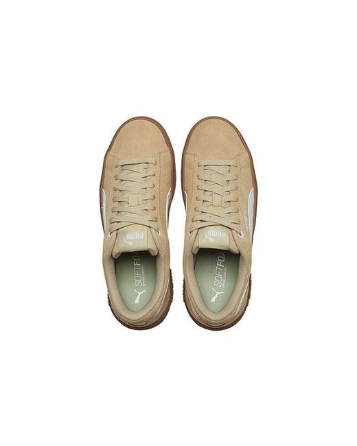 PUMA Brown Smash Platform V2 Suede 'pale Khaki'