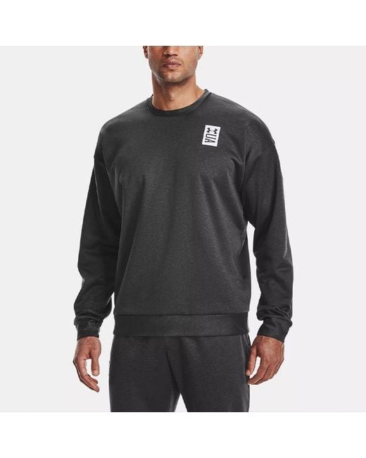 Under Armour Black Recover Round Neck Training Loose Sports for men