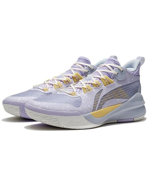 Li-ning Blue Sonic 10 Team 'Lilac Pale Banana' for men