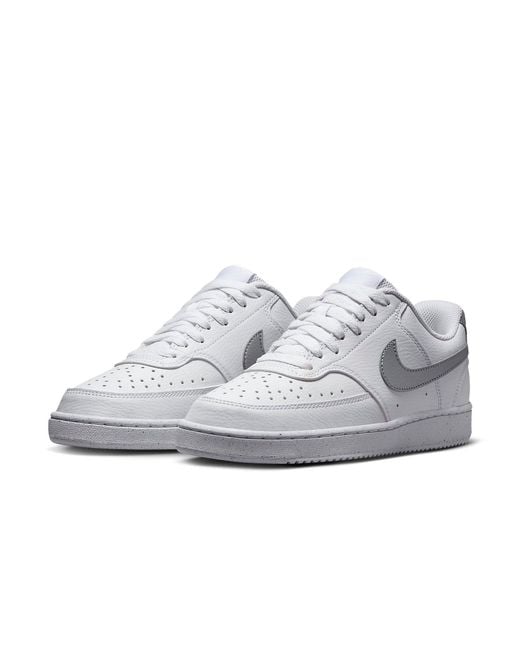 Nike White (Wmns) Court Vision 1 Low Next Nature Metallic'