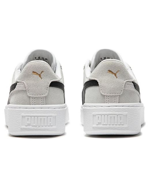 PUMA White (Wmns) Suedeplatform And'
