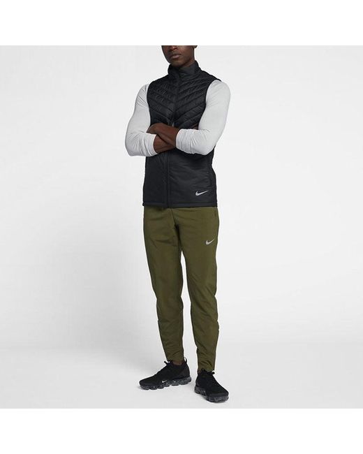 Nike Gray Sports Running Splicing Stand Collar Vest for men