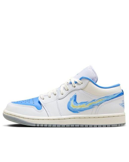 Nike Air Jordan 1 Low Se 'flame Swoosh - University Blue'