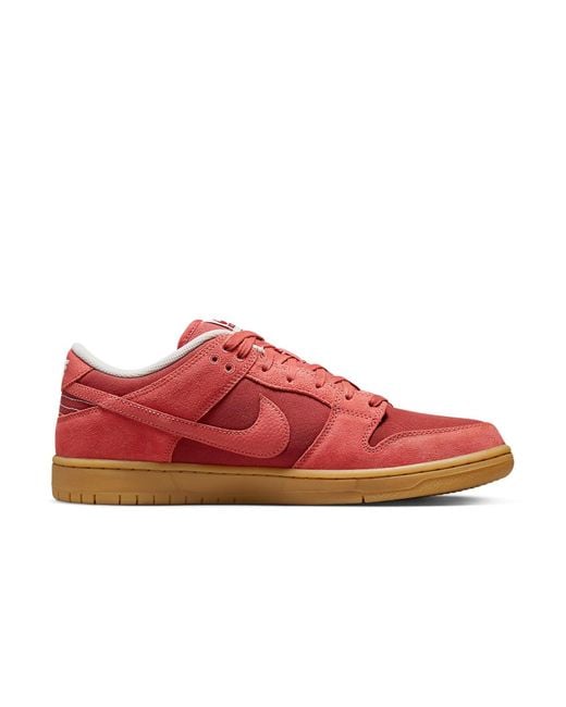 Nike Red Sb Dunk Low 'Adobe' for men