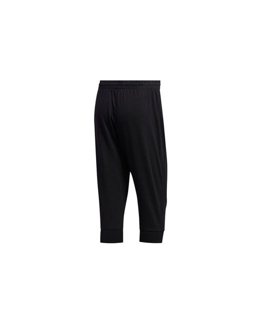 Adidas Black M E Lwft 34 Pnt Knit Sports Pants for men