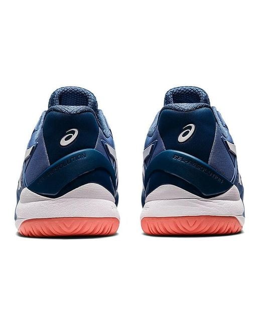Asics Blue Gel Resolution 8 2E Wide Harmony' for men