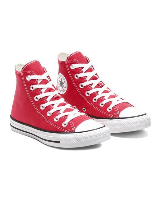 Converse Red Chuck Taylor All Star Hi 'Carmine' for men