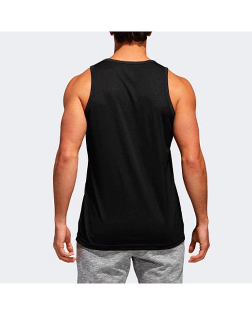 Adidas Black Logo Printing Solid Color Basketball Jersey/Vest for men