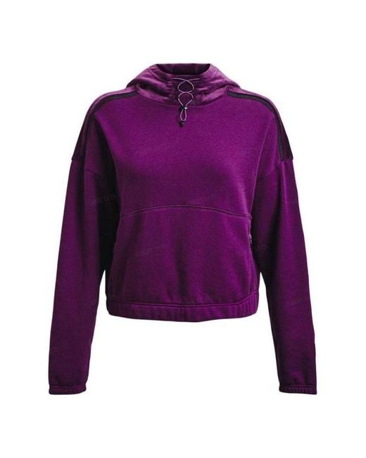 Under Armour Purple Ladies Journey Fleece Hoodie