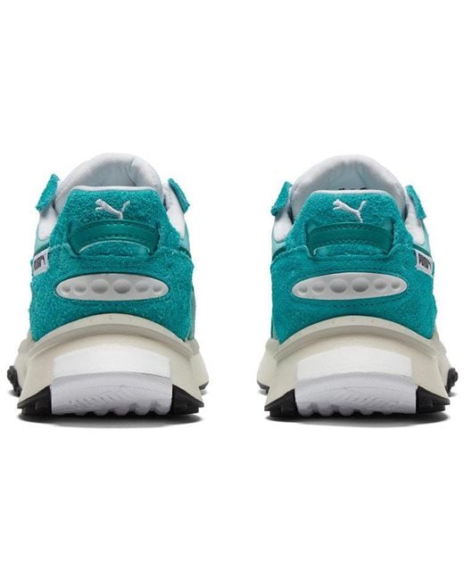PUMA Blue Wild Rider Vintage Running Shoes for men