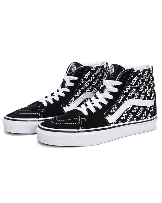 Vans Black Sk8-Hi 'Logo Repeat for men