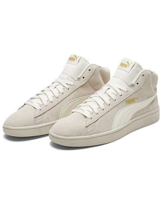 PUMA White Smash V2 Mid Sd for men