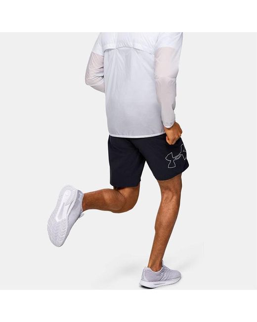 Under Armour Blue Qualifier Speedpocket 9 Inch Shorts for men
