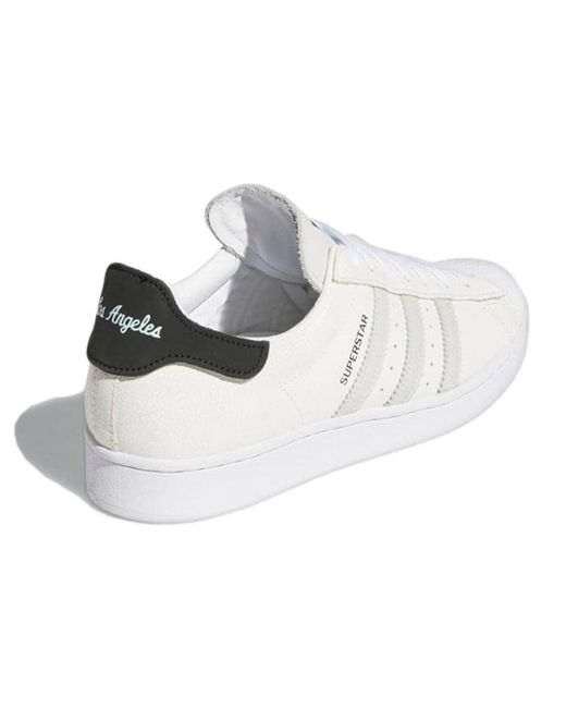 Adidas White Originals Superstar Shoes for men