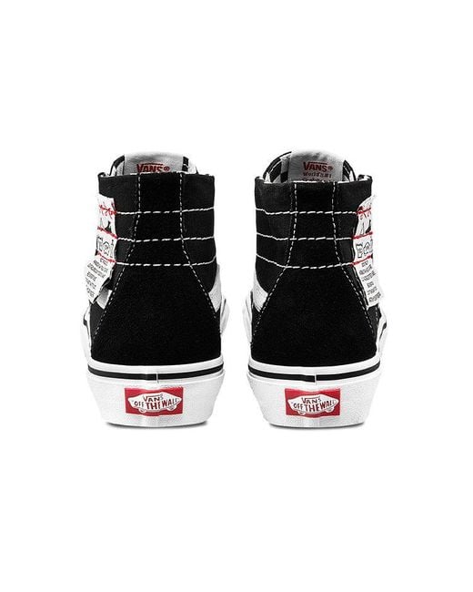 Vans Black Ua Sk8-Hi Tapered High Top Casual Canvas Skate Shoes Diy