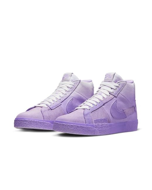 nike blazer high mens purple