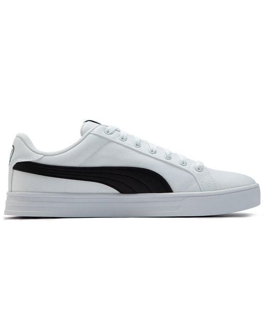 PUMA White Smash Vulc Retro Casual Skateboarding Shoes Shoe for men