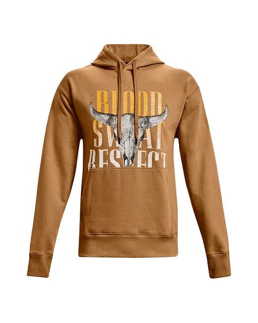 Under Armour Brown Project Rock Graphic Hoodie ' ' for men