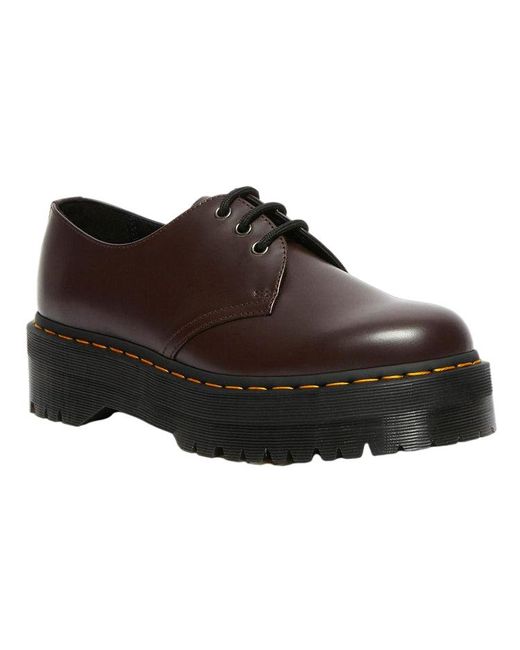 Dr. Martens Brown 1461 Smooth Leather Platform Shoes for men