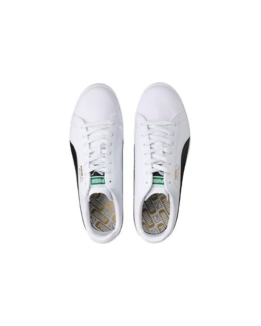 PUMA White Court Star Low Top Casual Skate Shoes for men