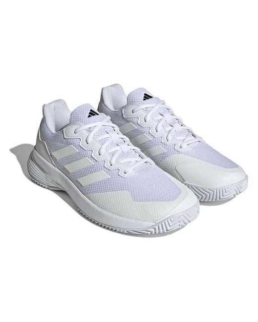 Adidas White Gamecourt 2.0 Matte' for men