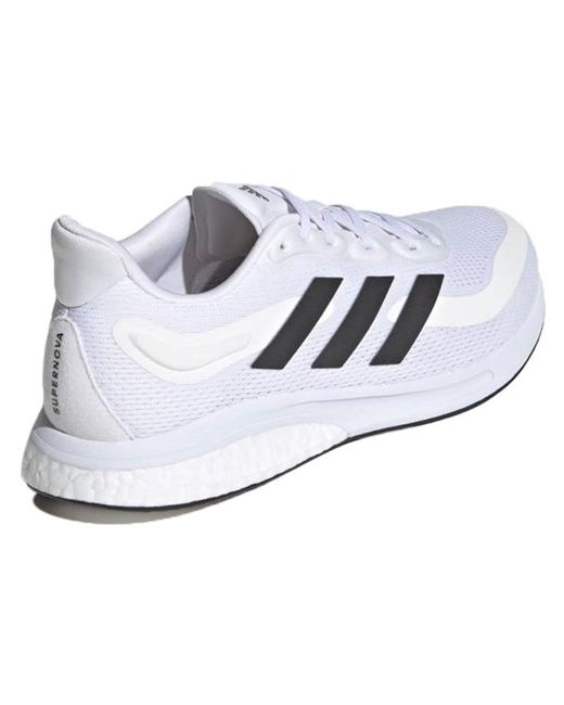 Adidas White Supernova Shoes for men