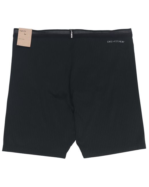 Nike Black Solid Color Logo Printing Slim Fit Sports Shorts for men