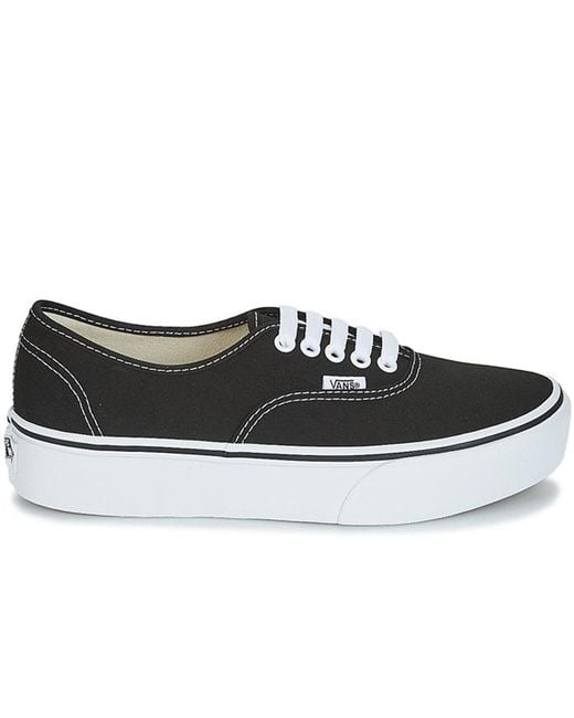 Vans Black Authentic Platform for men