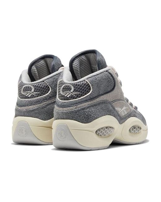 Reebok Blue Question Mid Suede' for men