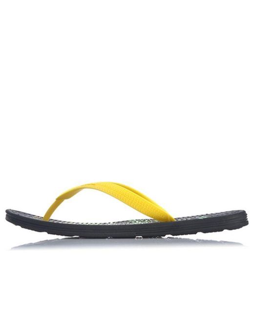 Li-ning Yellow Disney Crossover Ln Floper Colorblock Casual Flip-Flops for men