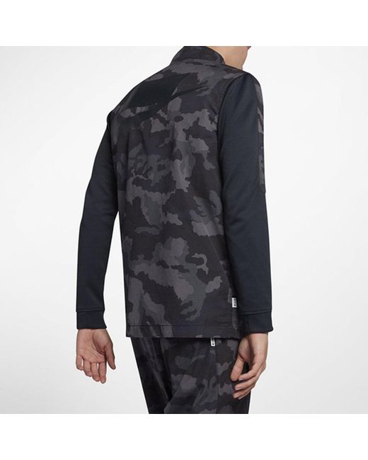 Nike Blue Casual Jacket Camouflage for men