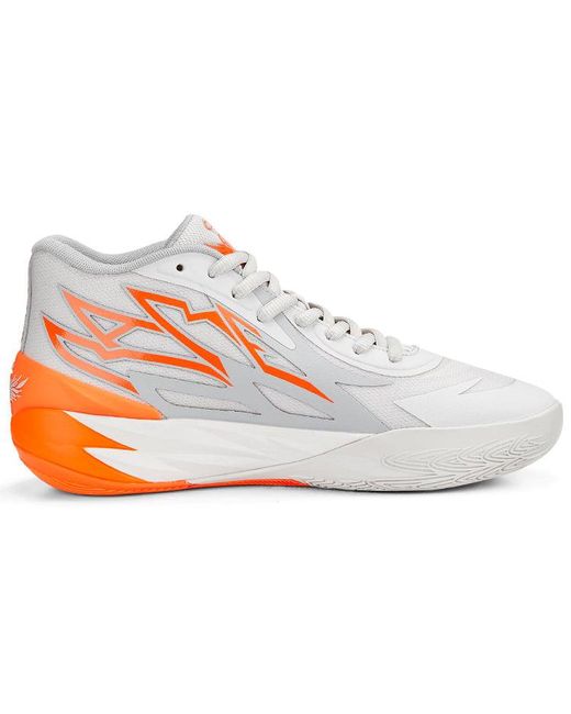 PUMA White Mb.02 Lamelo Ball 'Gorange' for men
