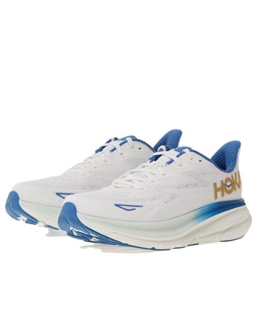 Hoka One One Blue Clifton 9 2E Wide 'Frost' for men