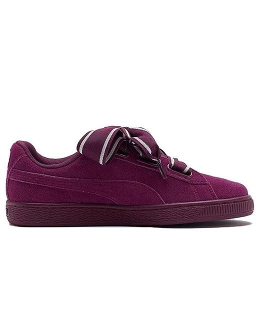 PUMA Purple (Wmns) Suede Heart Satin 2 'Dark'